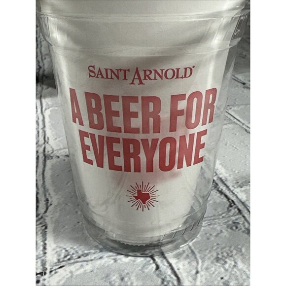 Saint Arnold Brewery Beer Disposable Plastic Cup Lot of 34 Cups 12 Ounce - Picture 3 of 6